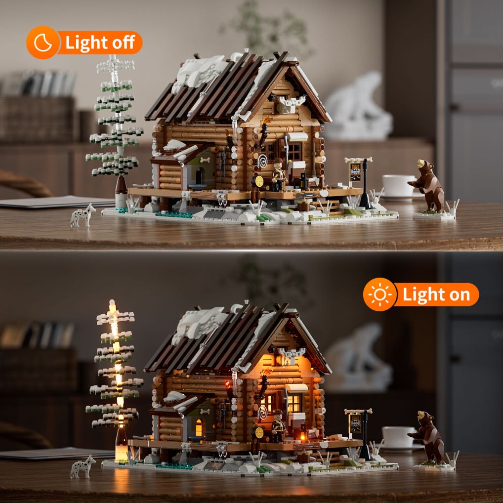 Hunting-Cabin Lighting Building-Bricks Set