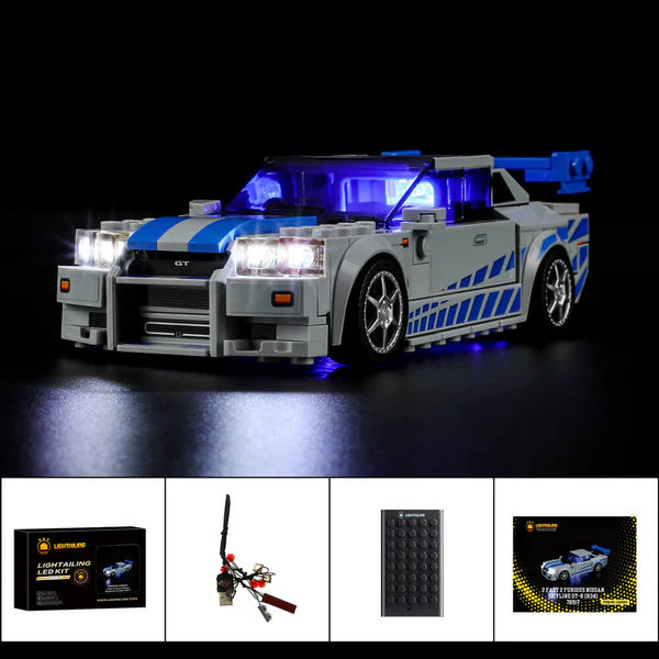 Lightailing Light Kit For 2 Fast 2 Furious Nissan Skyline GT-R (R34) 76917